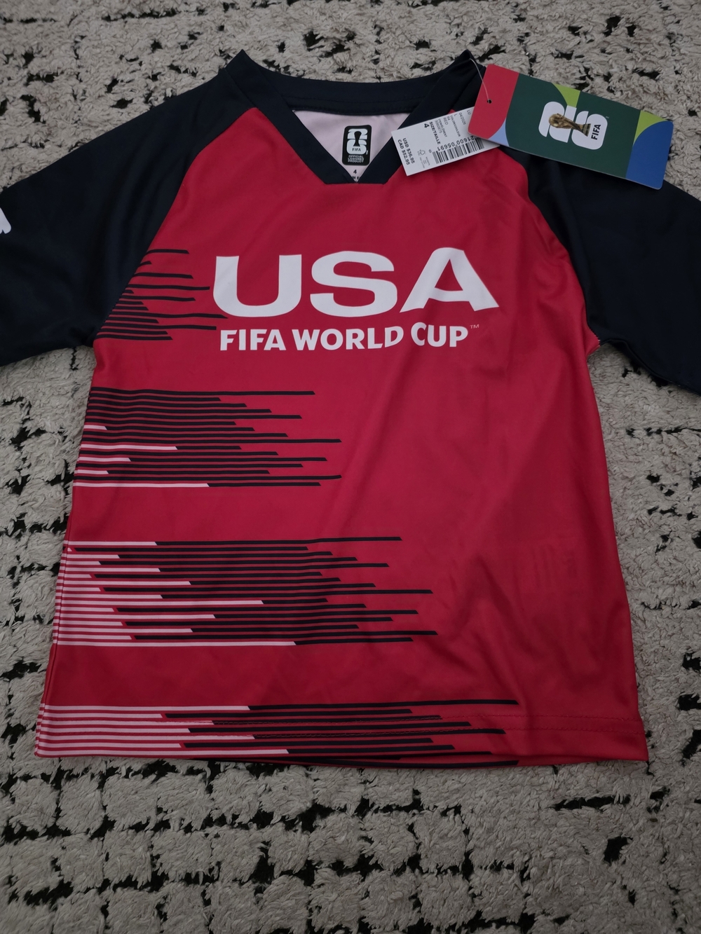 USA FIFA World Cup Kids' Red & Navy Soccer Jersey